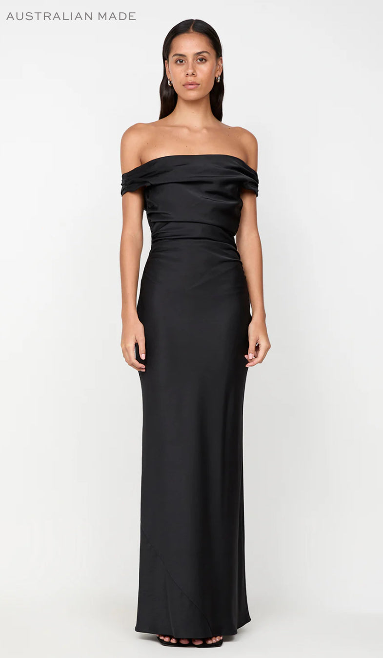 ETERNITY OFF SHOULDER MAXI BLACK BEC & BRIDGE