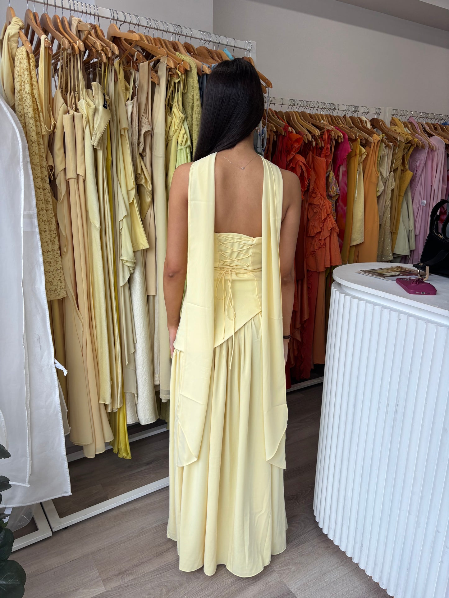 Maliyah Maxi Dress Lemon