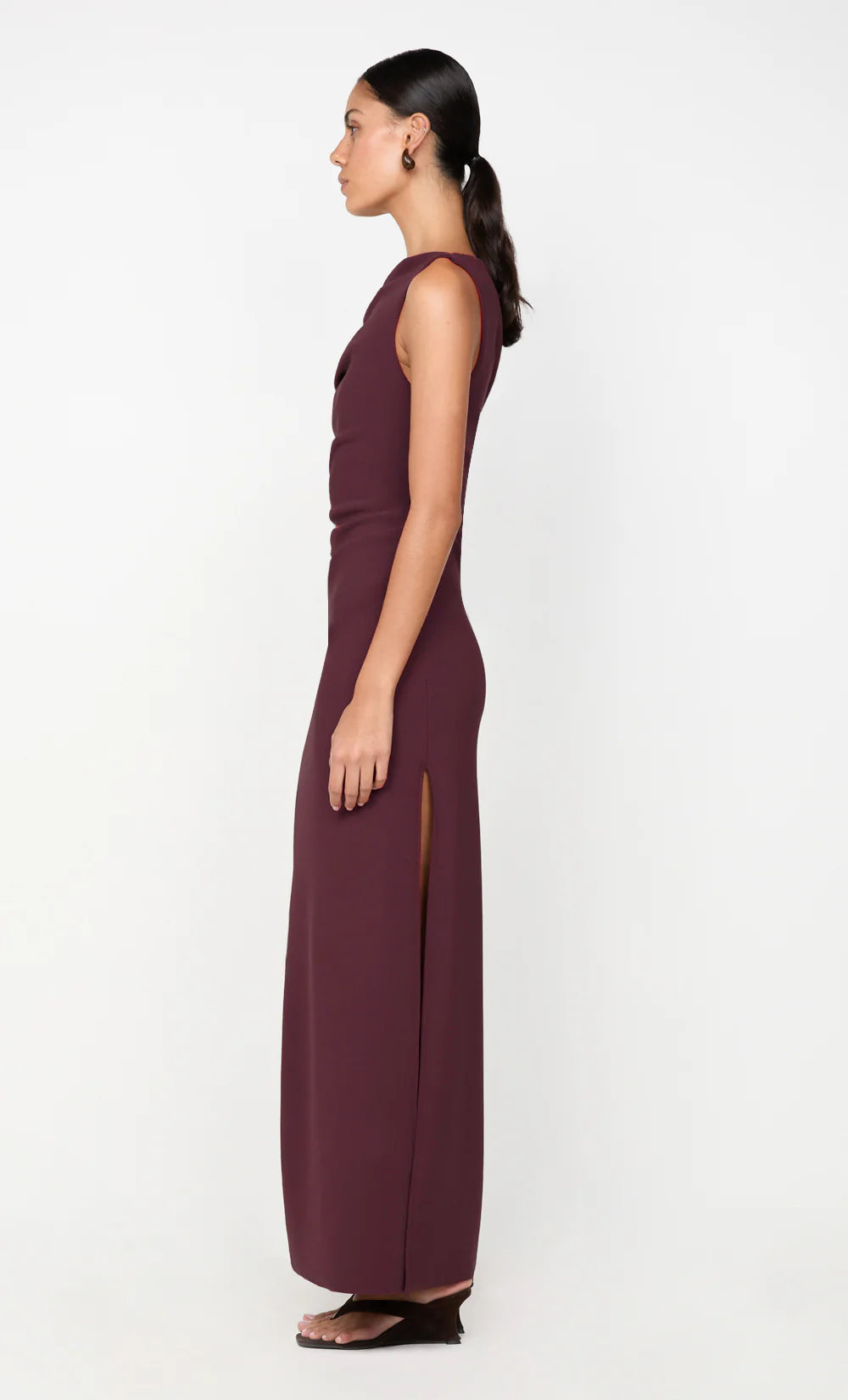 Bec & Bridge LEORA ASYM MAXI DRESS Plum