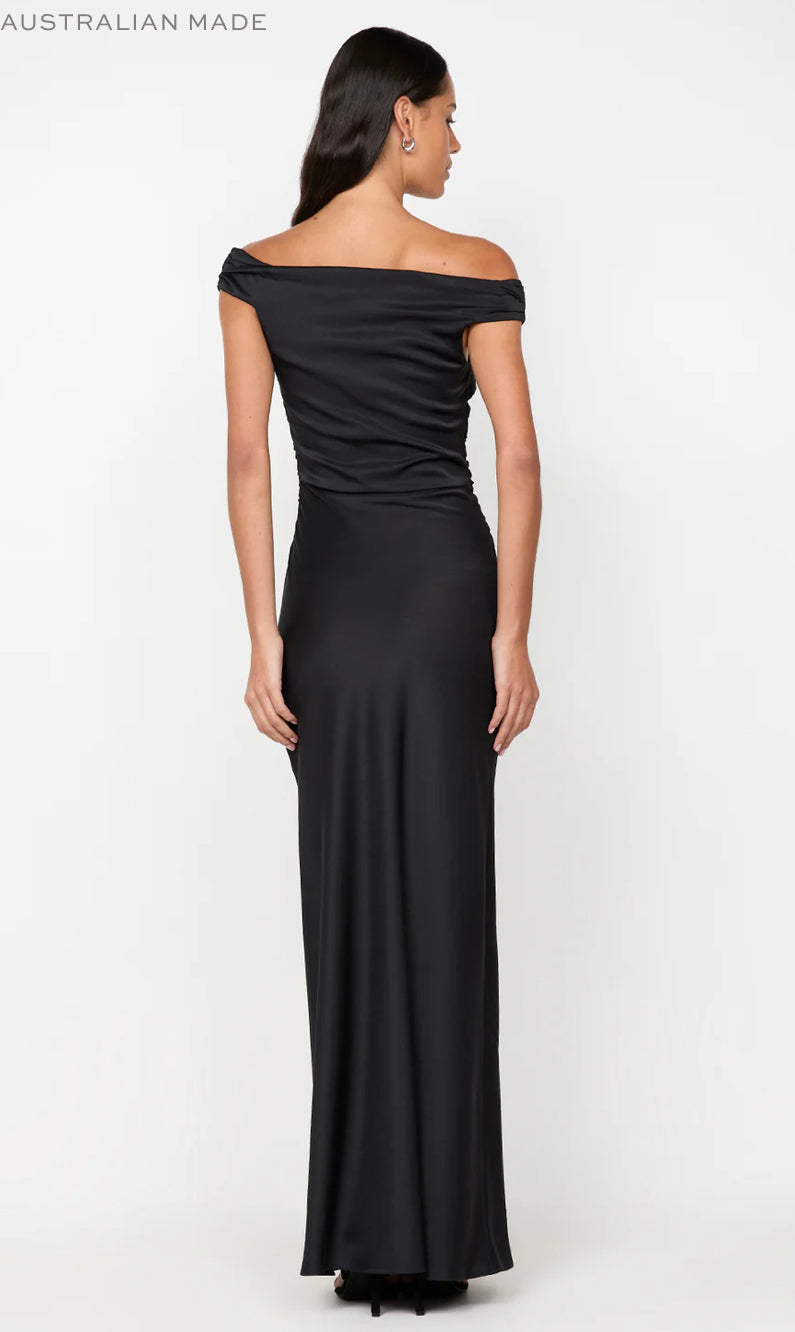 ETERNITY OFF SHOULDER MAXI BLACK BEC & BRIDGE
