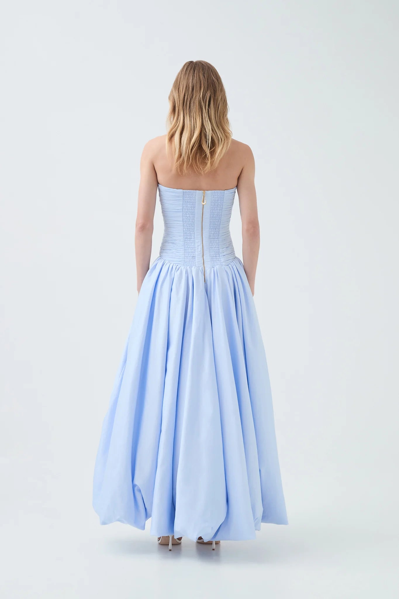 Aje Violette bubble hem maxi dress