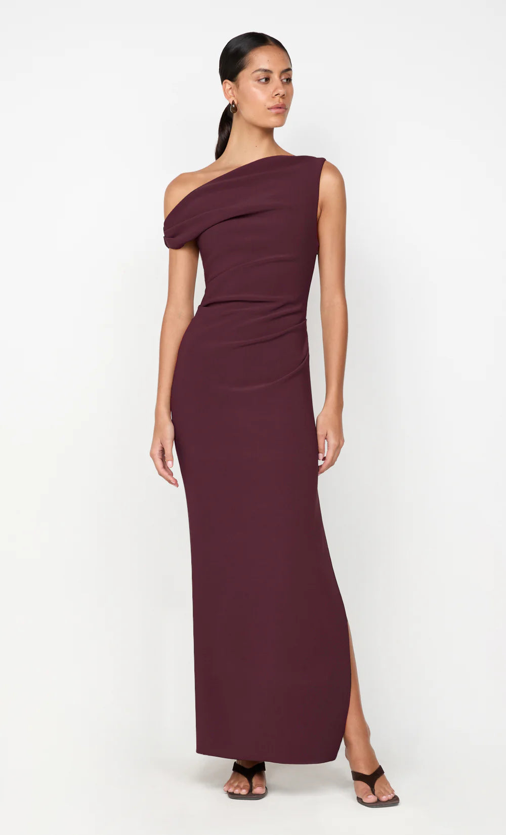 Bec & Bridge LEORA ASYM MAXI DRESS Plum