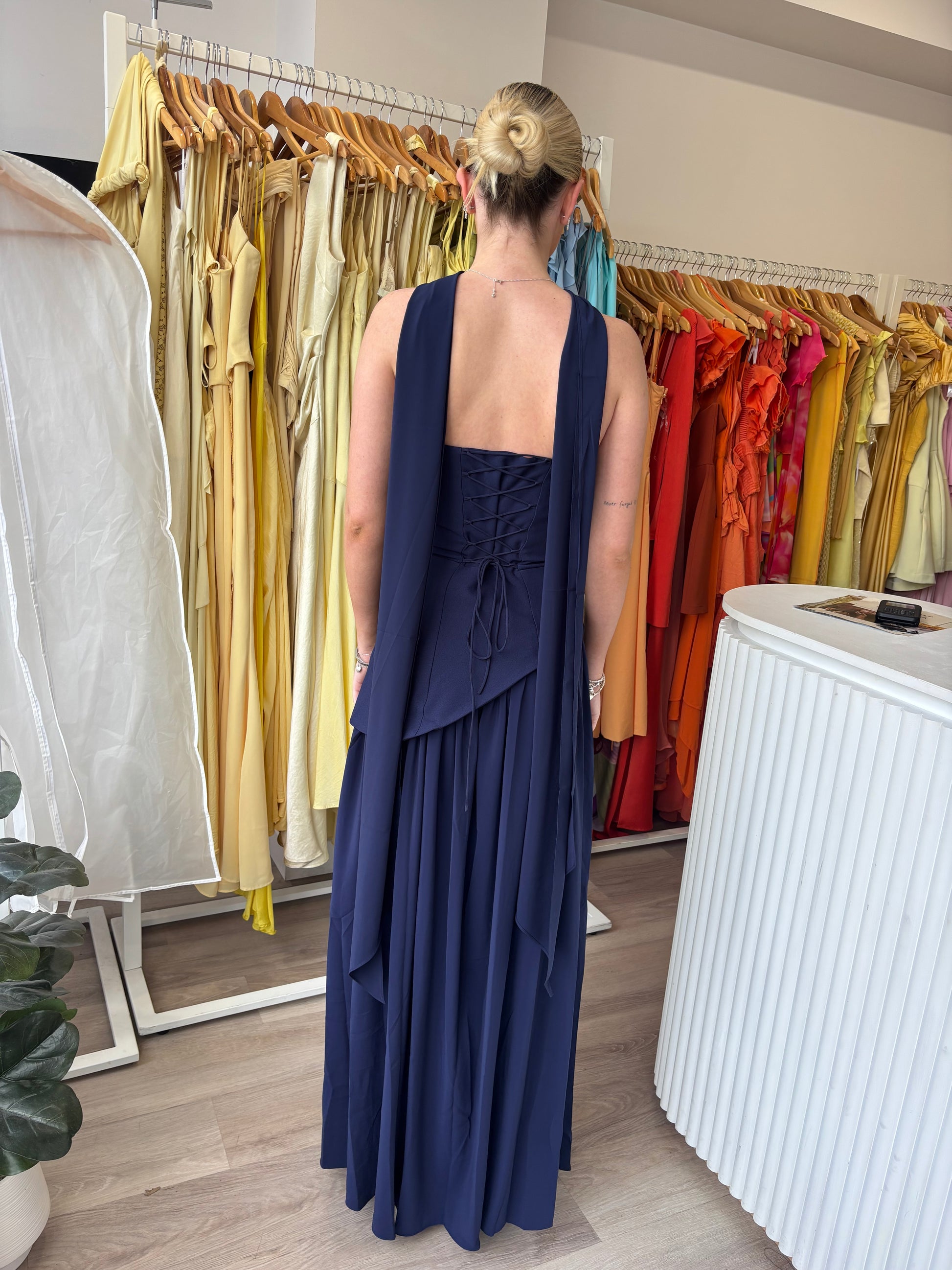 Maliyah maxi dress Navy Hire Me AU Maliyah maxi dress Navy Hire Me AU