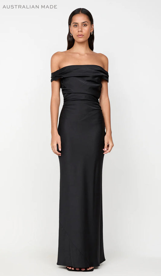 ETERNITY OFF SHOULDER MAXI BLACK BEC & BRIDGE
