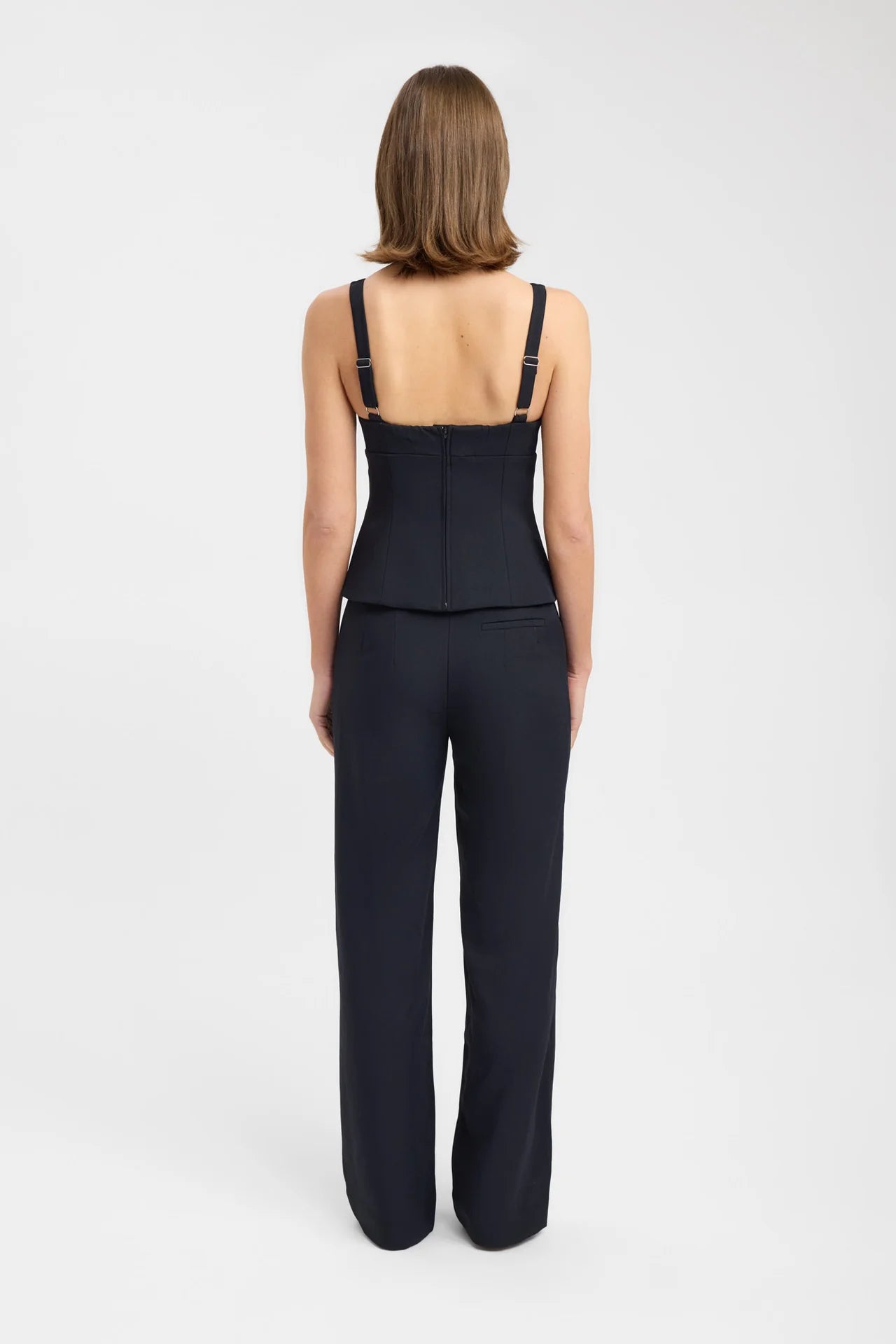 ARIEL DOUBLE BRA TOP BLACK & ARIEL PANTS