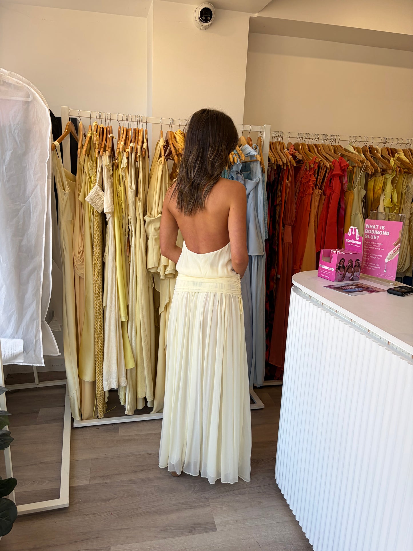 Bec and bridge Jasmin V maxi dress lemon sorbet