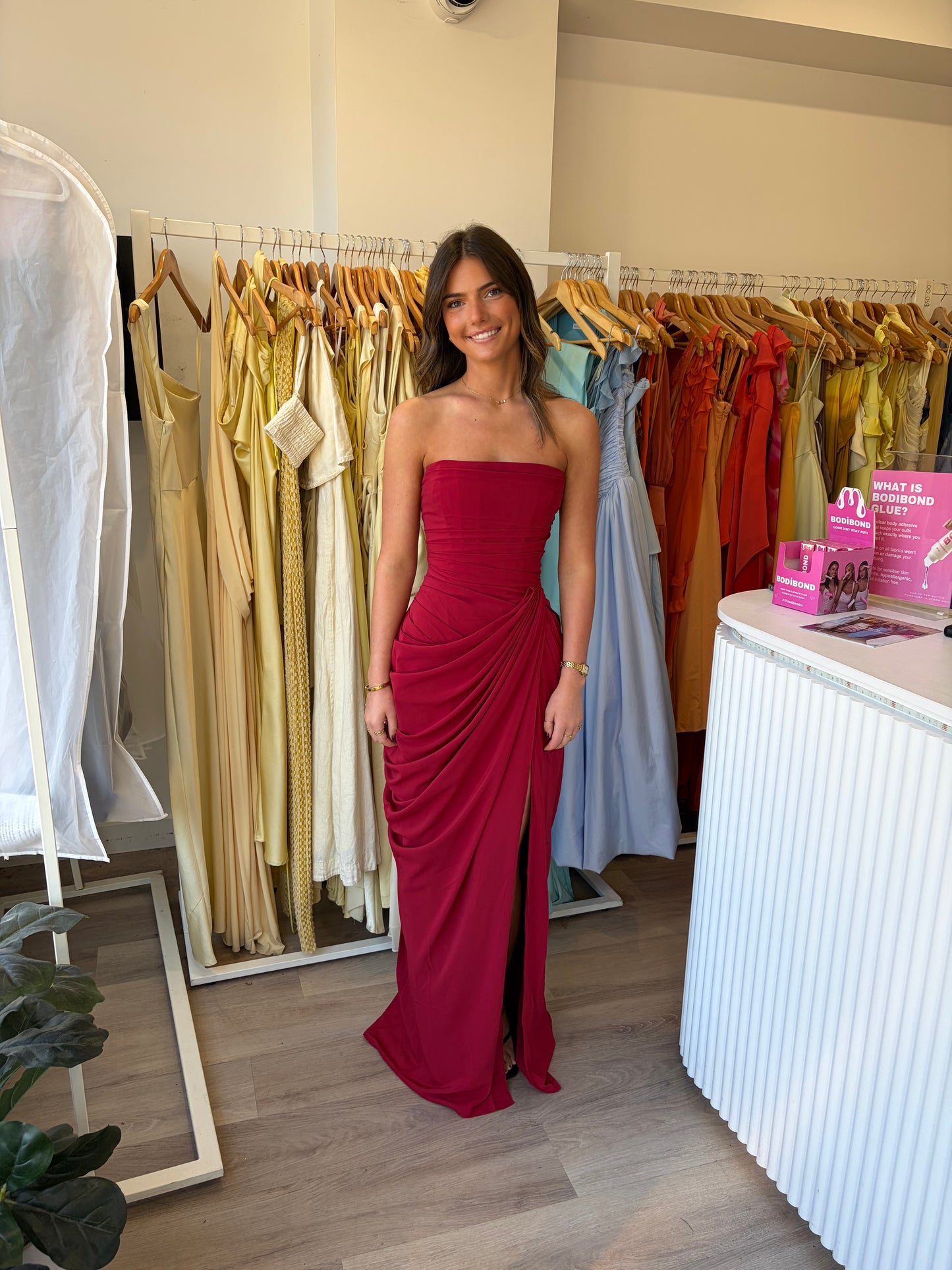 Cyra maxi dress Babyboo deep red