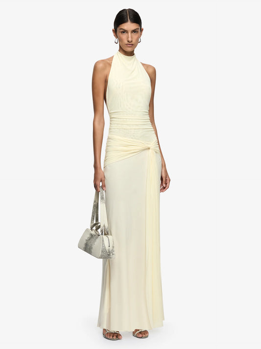 Jasmin halter dress Bec and bridge lemon sorbet