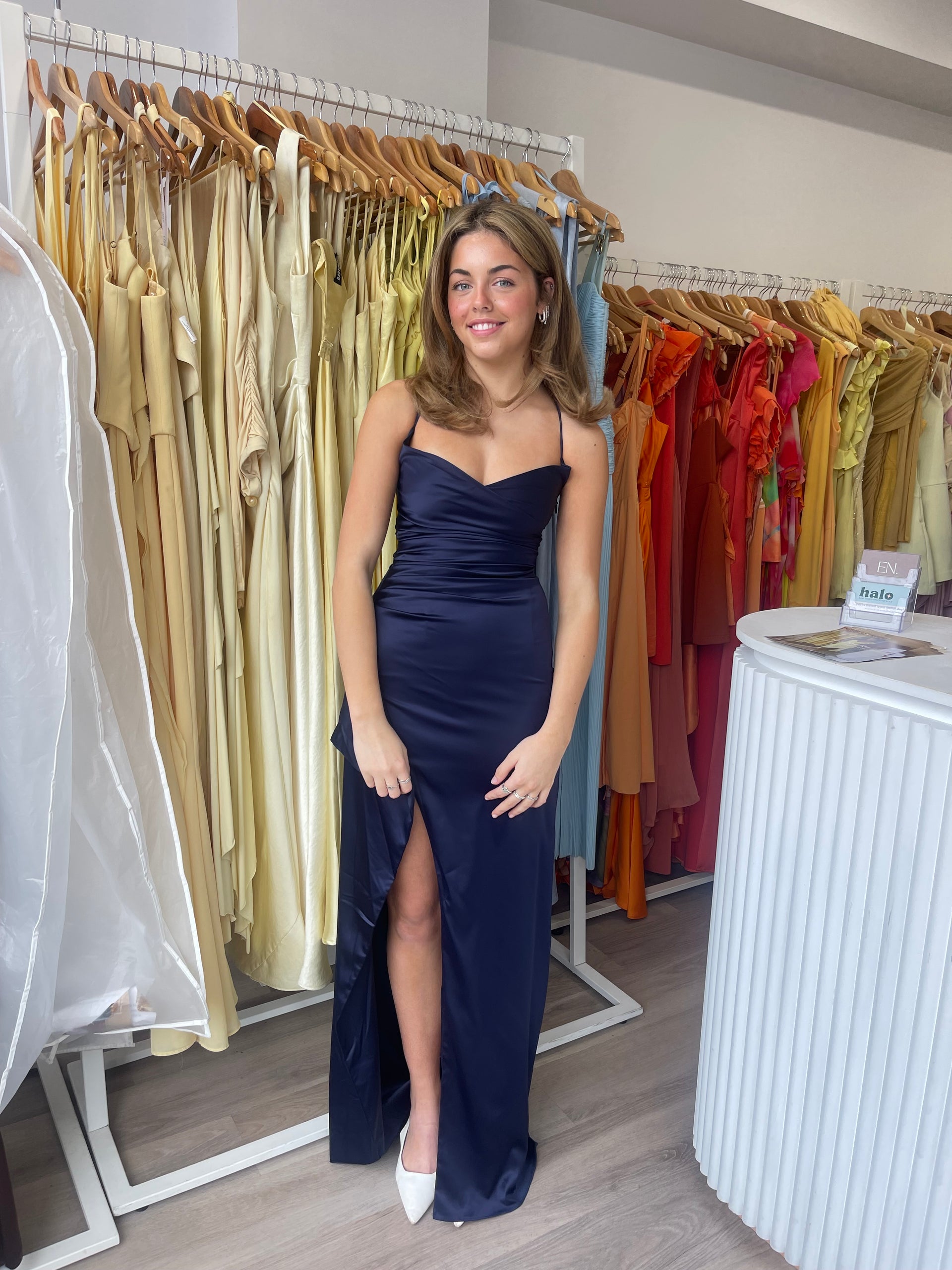 chinese dress ladies Helen Maxi Dress – Elegant Flowy Maxi Gown for Summer Evenings – Qorsage main image 0