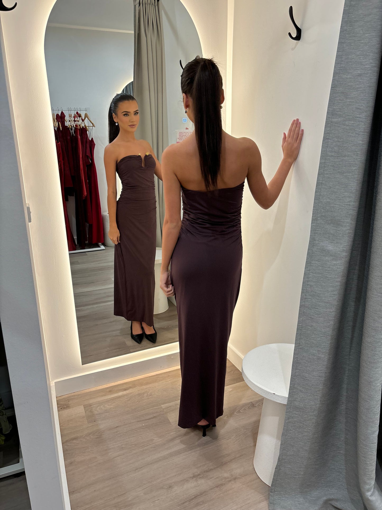 Elise Strapless Kookai Black Strapless Dress Kookai Tayla Trim Brown Hire Me AU Elise Strapless Kookai Black Strapless Dress Kookai Tayla Trim Brown Hire Me AU