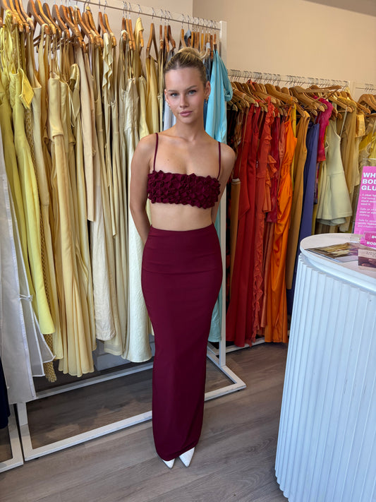 Ance Gria Micro Jude top & pin skirt