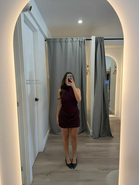 Benni Maisie mini dress plum