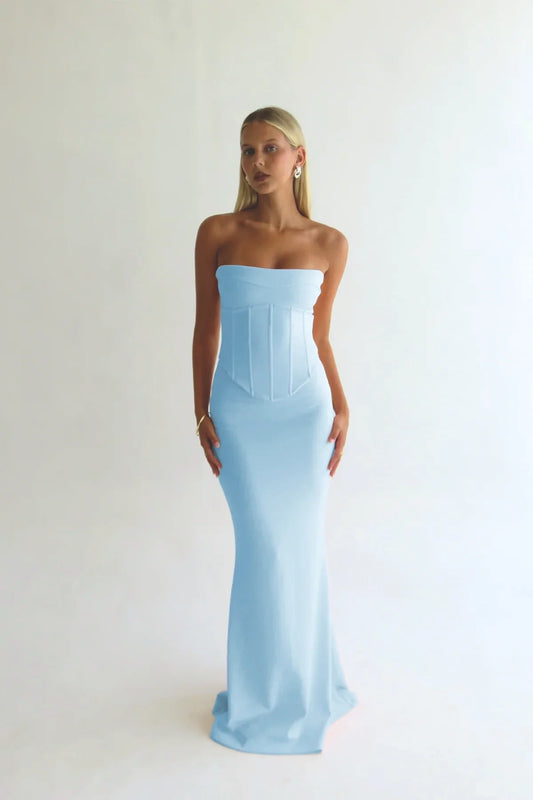 Louie gown blue hntr the label