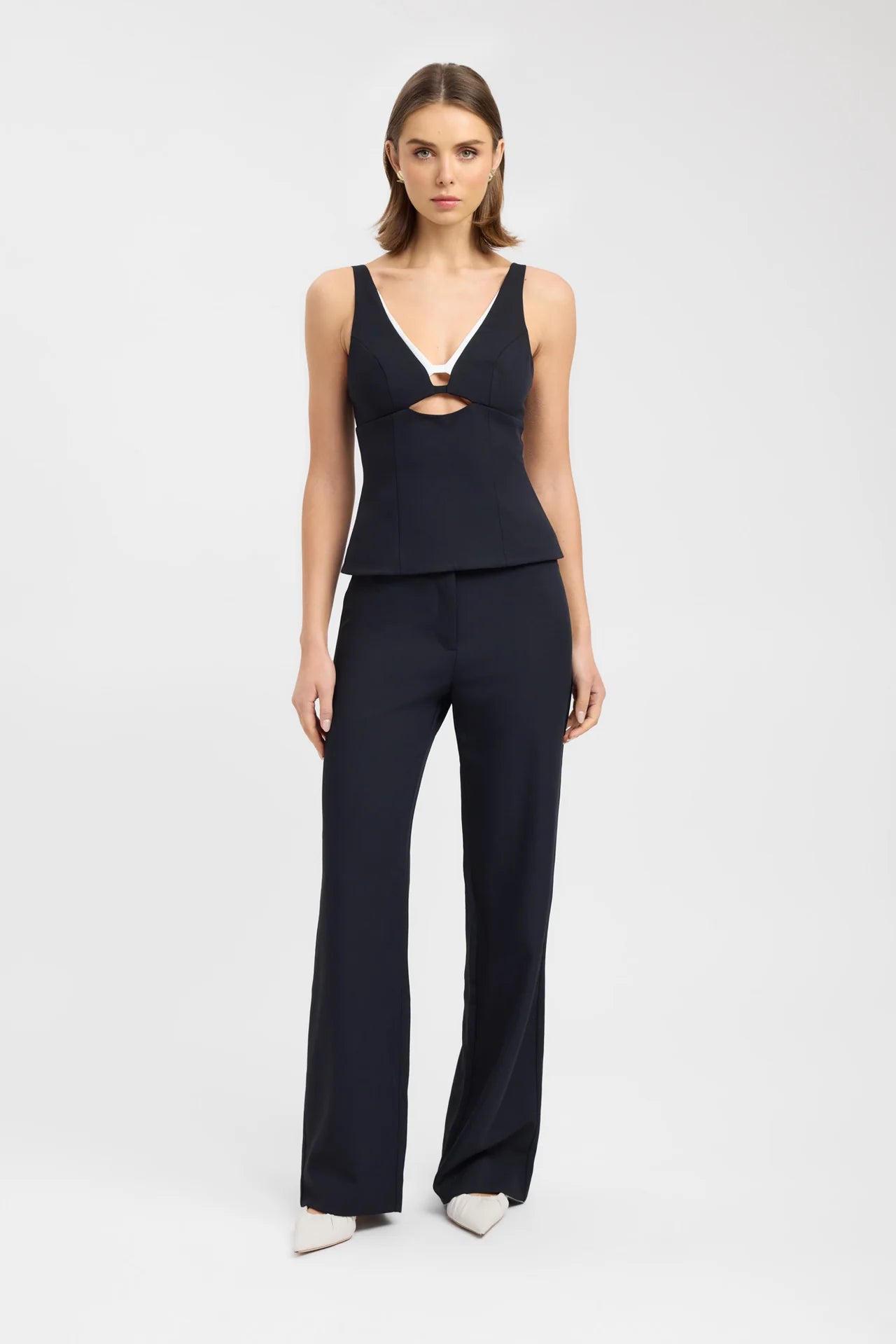ARIEL DOUBLE BRA TOP BLACK & ARIEL PANTS