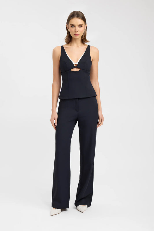 ARIEL DOUBLE BRA TOP BLACK & ARIEL PANTS
