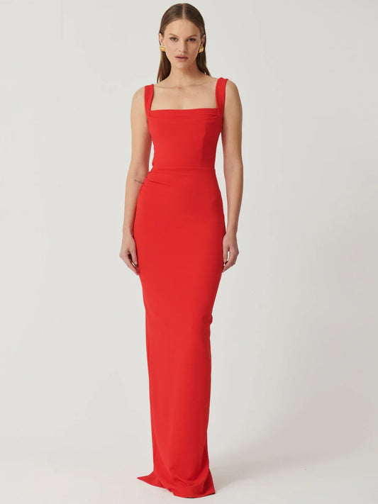 Marbella Gown Effie Kats cherry red