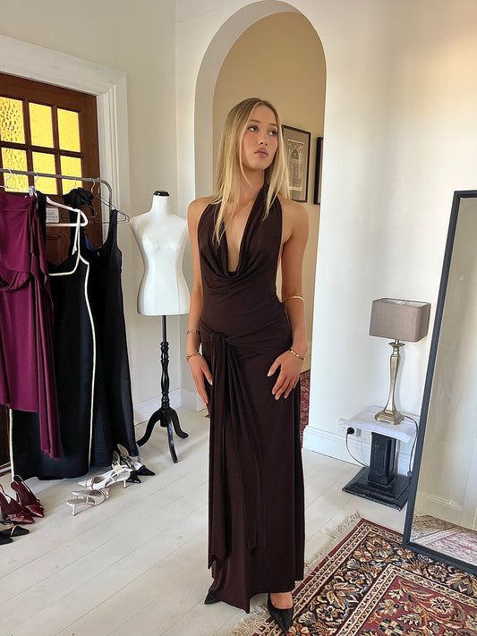 La Marie Nadia dress brown