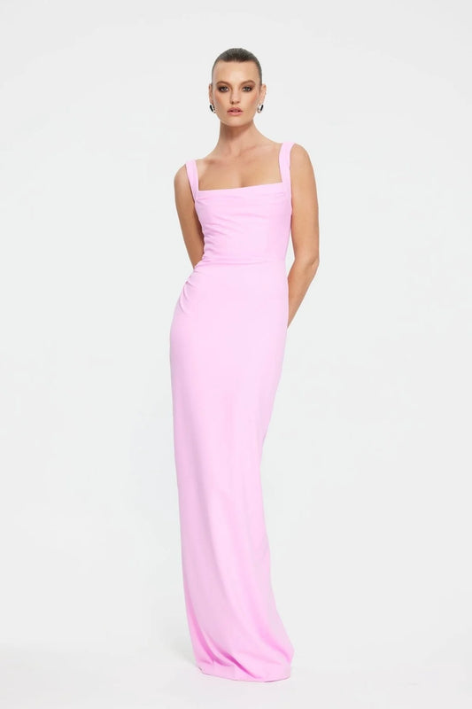 Marbella gown Effie Kats Taffy Pink