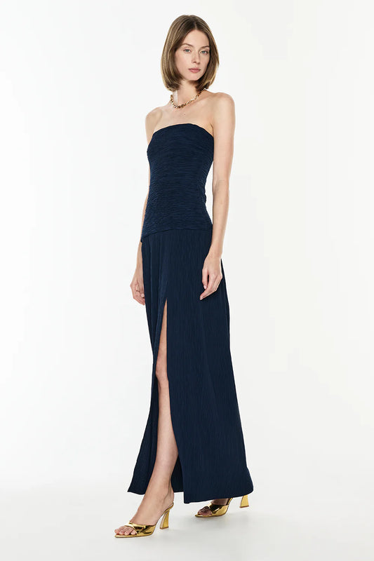 Manning Cartell Navy double time pleat strapless