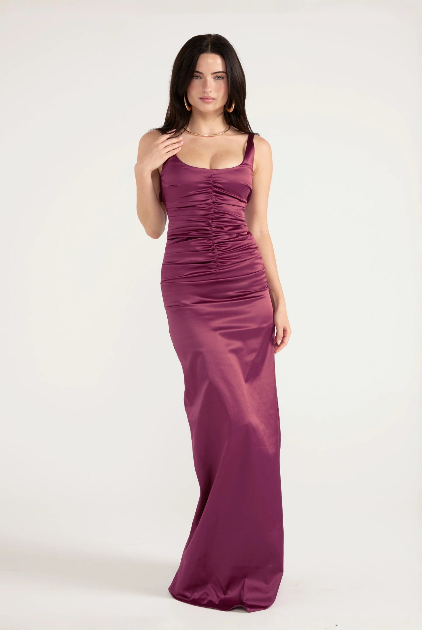 Ance Gria Atlein Gown - Plum
