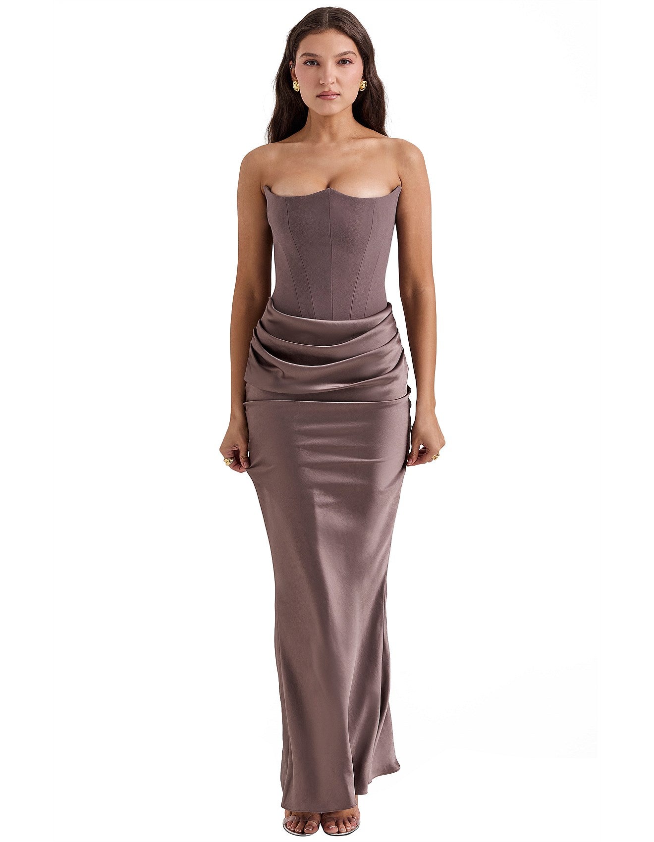 HOUSE OF CB PERSEPHONE CORSET MAXI DRESS