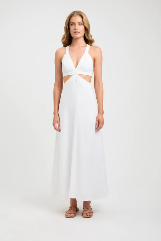 Tahiti Midi Dress White